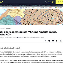Brasil lidera operaes de M&As na Amrica Latina, mostra AON